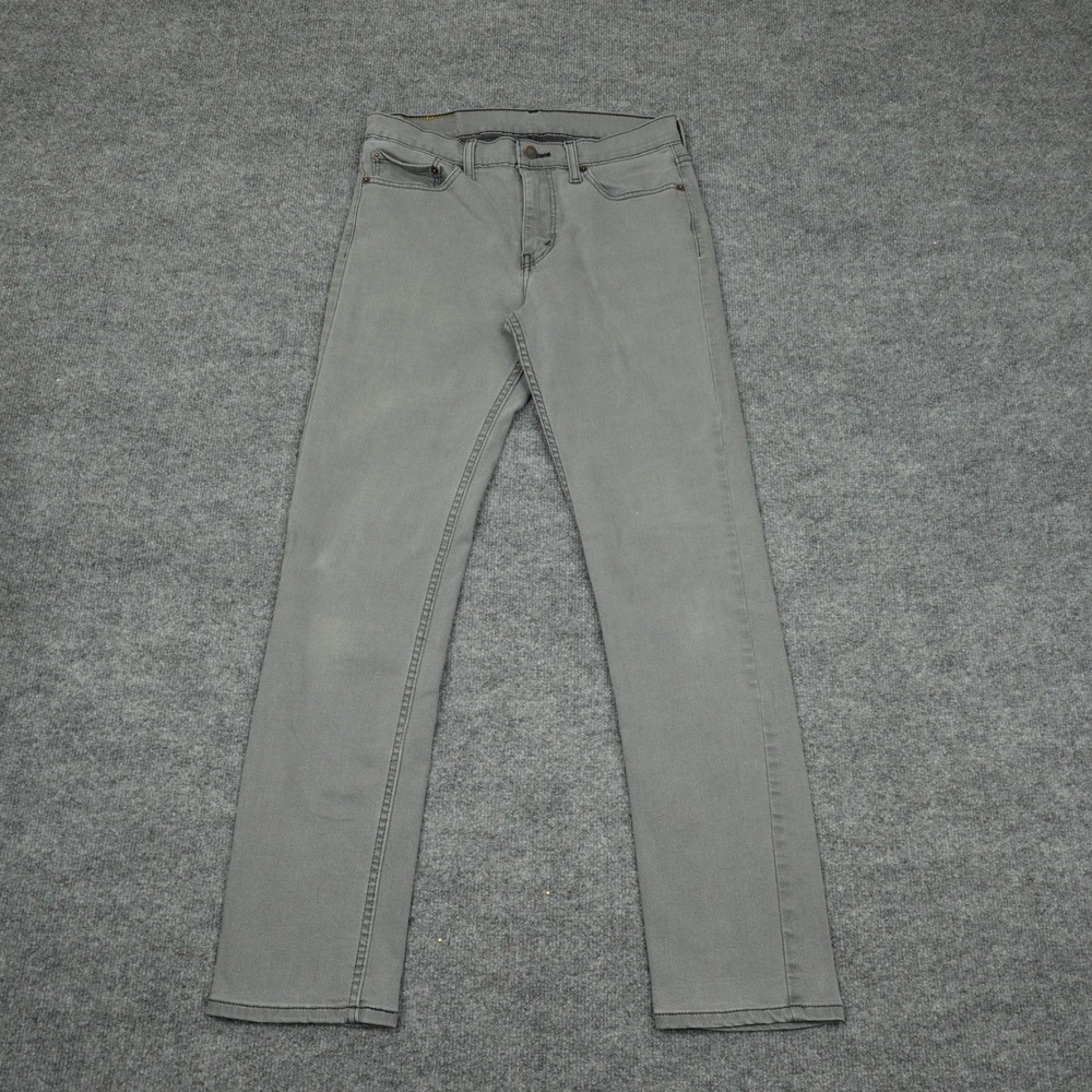 Levi's 511 Jeans Mens 32 Gray Slim Fit Stretch Denim Casual Pants